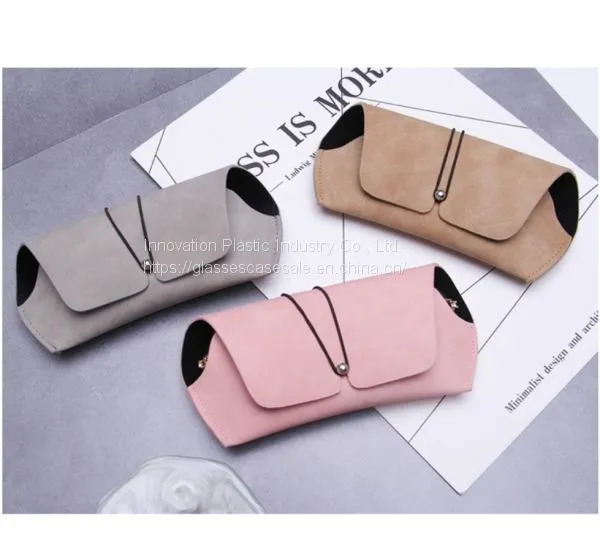Graceful and Elegant Leather Glasses Holder; Simple, Creative and Personalized Soft Case photo-5
