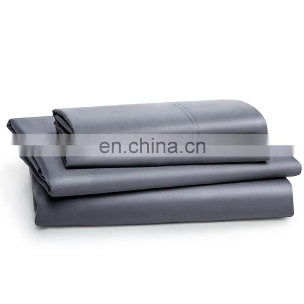 Perfect Super Soft Sllky Touch Grey King Size Comfort 100% Bamboo Bed Sheet Set photo-6