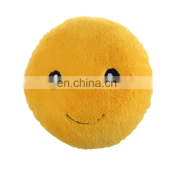 Smiley Face Emoticon Expression Emoji Stuffed Plush Pillow Toys Soft Touch Hug Emotion Yellow Round Large Pillow 19.6" photo-3