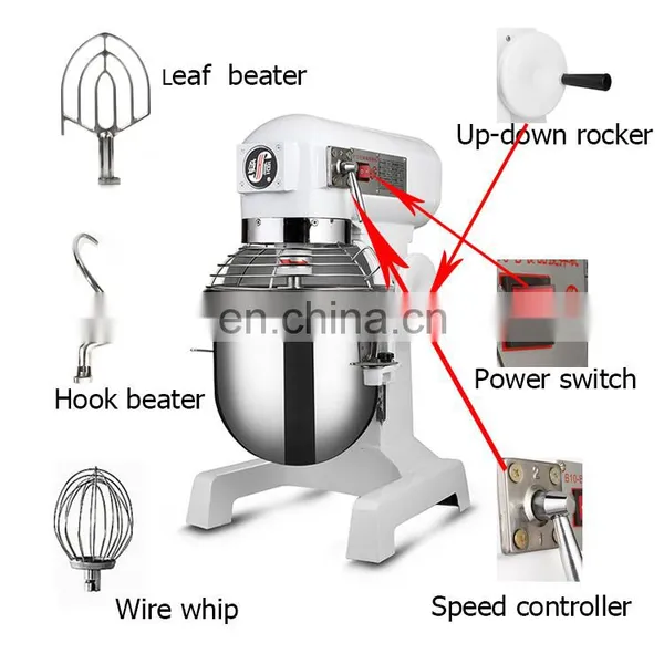 10 Qt. Gear Driven Commercial Planetary Stand Mixer With Guard photo-7