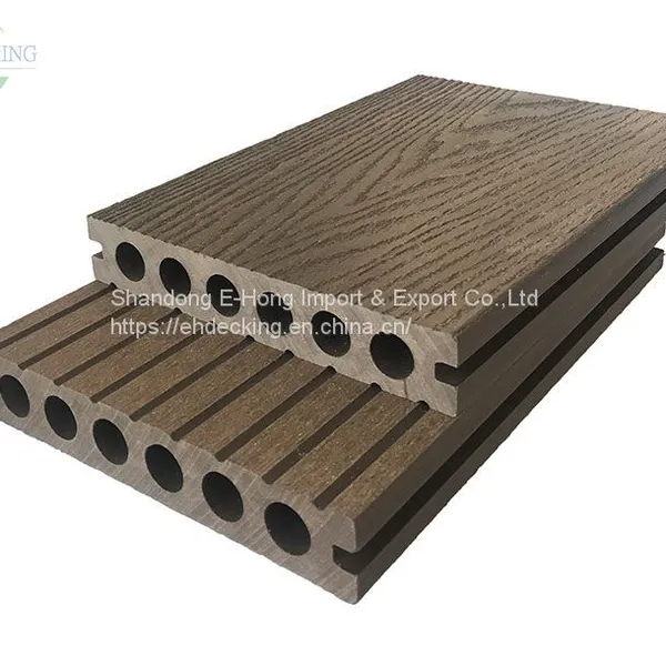 3D Embossing EHC140H24 WPC Wall Panel Wholesale Wpc Decking Factory photo-2