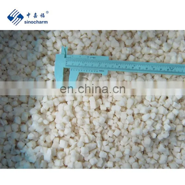 BRC A Approved IQF Vegetable 10x10mm Frozen Dices Water Chestnut for Dumpling From Sinocharm photo-3