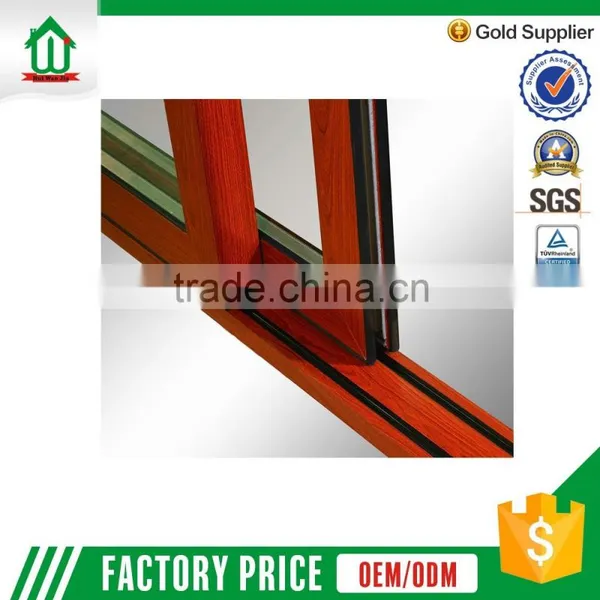 Customized Design Foshional Double Glass Aluminum Sliding Door photo-3