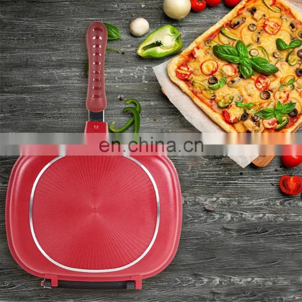 Hot Sale Korea Portable BBQ Grill Double Sided Grill Pan photo-2