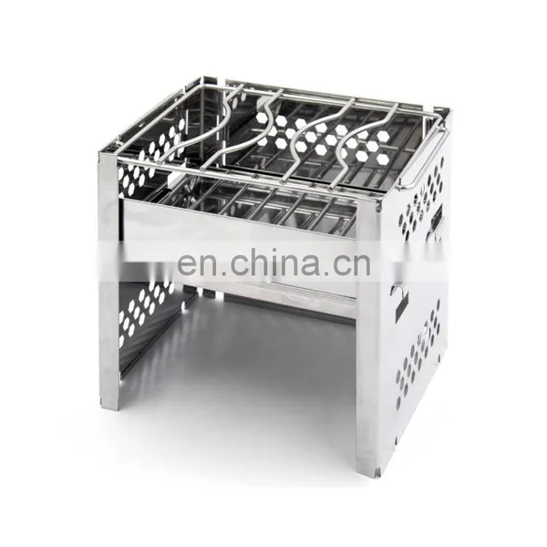 Easily Assembled Folding Stainless Steel Bbq Grill photo-2