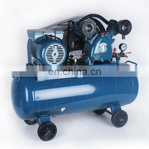 Bison China 2Hp 50L Belt Drive Industrial Air Compressor 8 Bar Piston Belt Driven Air Compressors photo-3