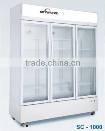 Supermarket Glass Display Cooler /galley Refrigerator photo-2