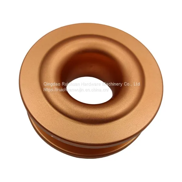 Outdoor Off-road Vehicle Aluminum Alloy Winch Pulley Trailer Rescue Traction Circular Pulley Car Modified Pulley 10T photo-4