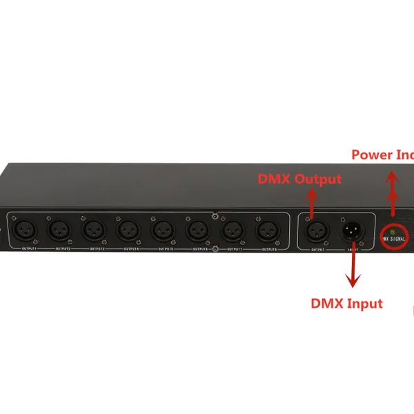 DMX 512 Lighting Splitter 8 Channels photo-4