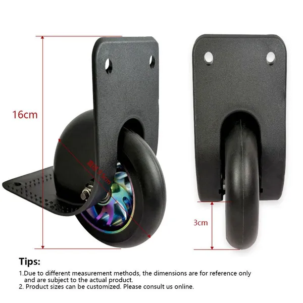 Factory Customized Caster Toolbox and Camping Bike Wheels Electroplated Directional Wheels photo-4