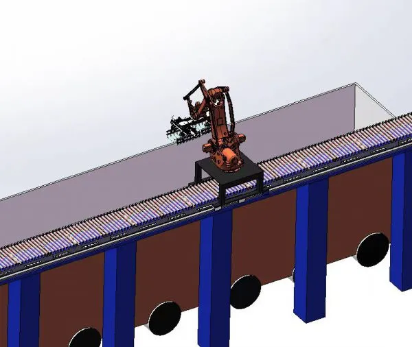 8-Axis Articulated Gripper Robot for Loading Flexible Cargo Fabric Rolls Onto Trucks photo-3