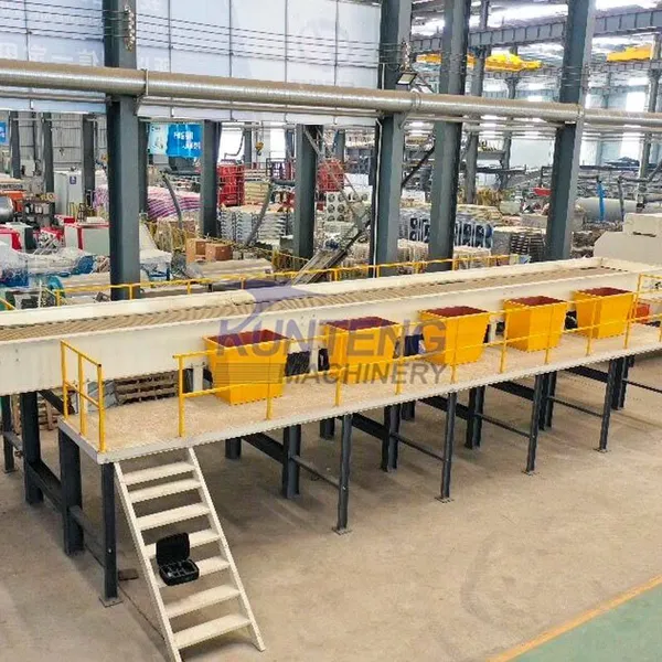 Large Dustbin for Sorting Table With Scrapshoot Hole Waste Segregation Machine Sorting Line photo-2