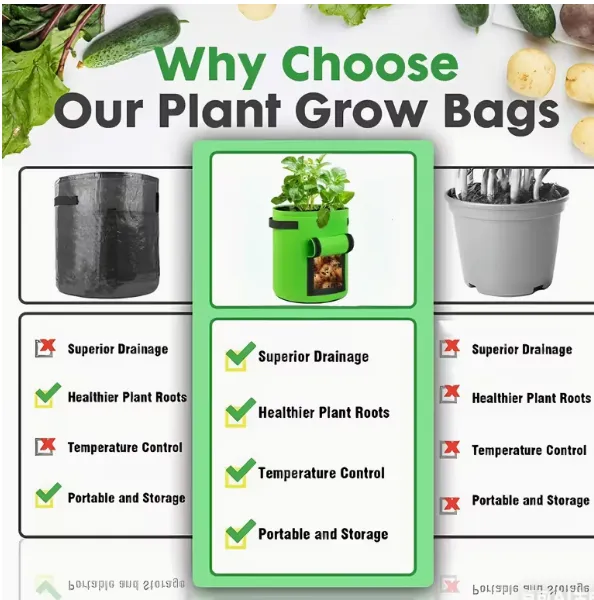 Premium Eco-friendly Nonwoven Fabric Potato Grow Bags With Reinforced Handles Large Capacity Garden Pots photo-4