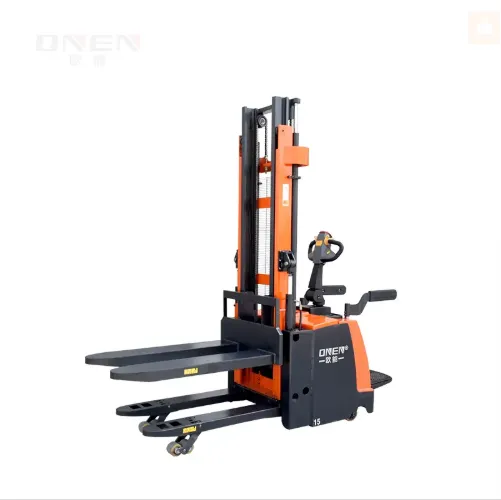 Stand-on Double Lift Electric Pallet Stacker Factory Direct Sales  CDDD