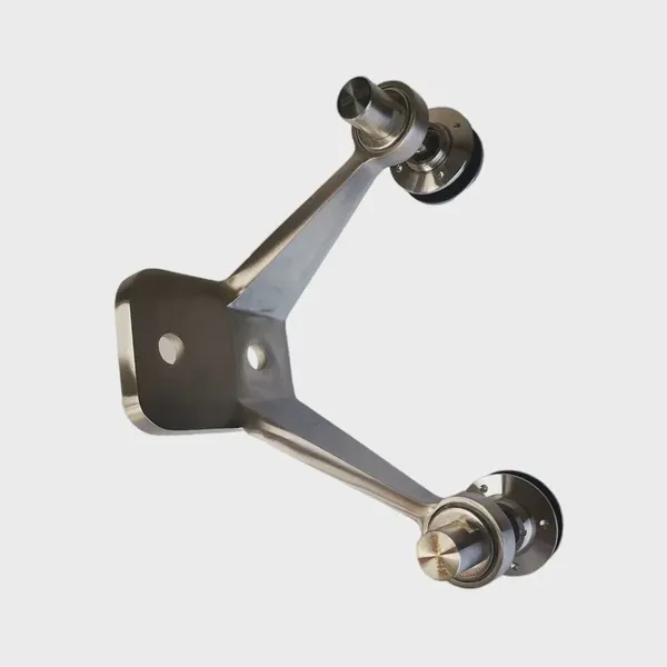 Heavy Duty Stainless Steel Spider 4 Way Arm 150mm SS304 Mirror Finish for Shopping Mall Entrance Glass Canopy photo-4