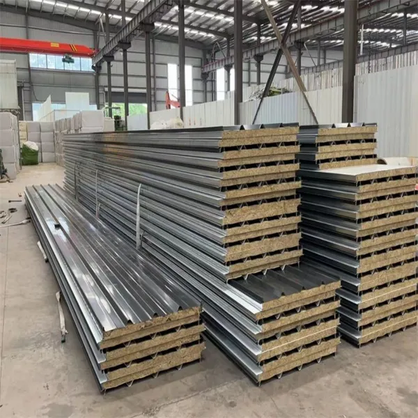 Fireproof Rock Wool Sandwich Panel for Prefab House Wall & Roof photo-2