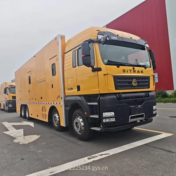 Sinotruk Shandeka 8*4 Mobile Power Supply Vehicle With 1000kw Generator Set for Emergency Engineering and Field Power Supply photo-2
