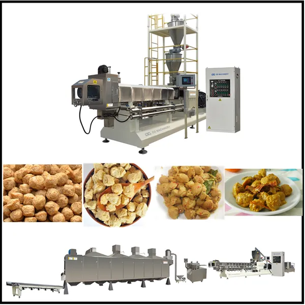 Professional Wet Protein Vegan Meat Extruder Machine/Extrusion Soy Chunks Production Line/Extruding Vegetarian FVP TVP Meat photo-5