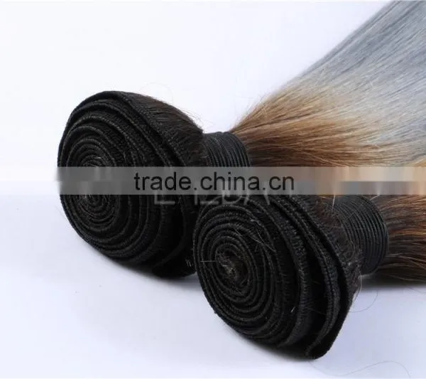 Cheap White Silver Human Hair Extensions photo-5
