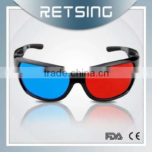 Plastic Adult Anaglyph 3D Glasses, Adult 3D Glasses, 3D Game Glasses photo-3
