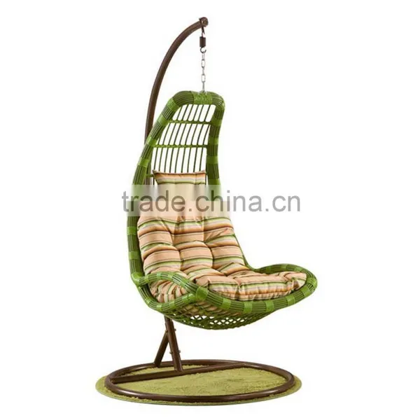 All Weather Wicker Rattan Hanging Helicopter Swing Chair Parts Bamboo Swing Chair photo-2