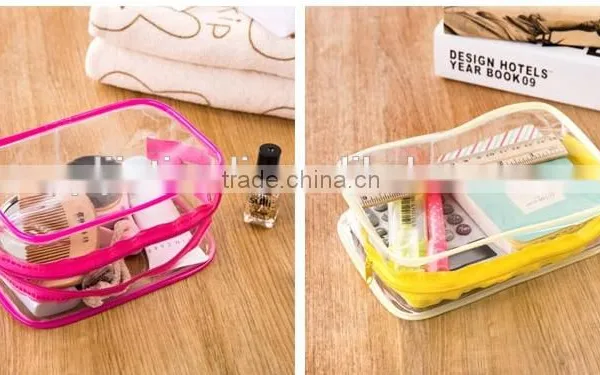 High Quality Ziplock PVC Cosmetic Plastic Bag photo-3
