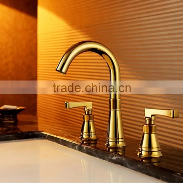 Hot Sale Double Handle Brass Basin Faucet BNF589 photo-2