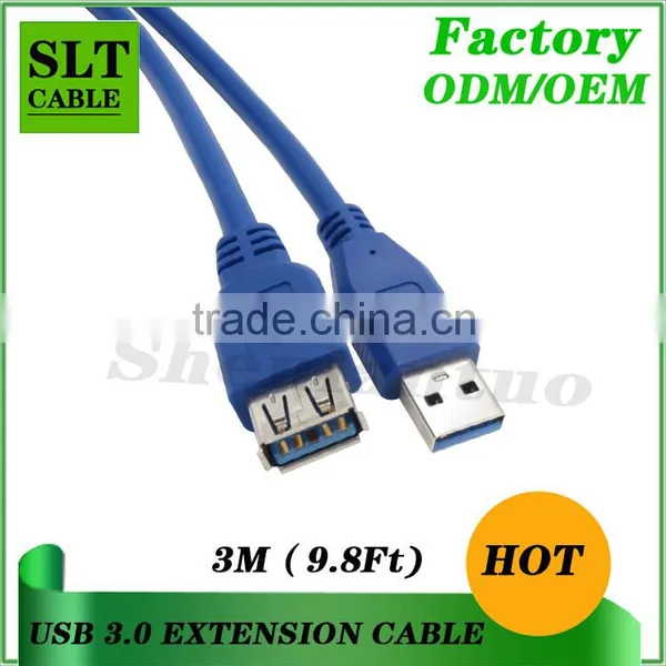 Shenlantuo Wholesales Price USB 3.0 Extension Cable A Male to A Female 3m USB 3.0 AM To AF Cable for Data Sync and Charging photo-2