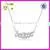 China Wholesale Market 925 Sterling Silver Believe Necklace With Stone Pave