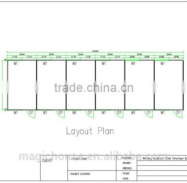 Niger Small Worker House/low Cost Big Room Labor Hosue/tiny Work House Plan photo-5