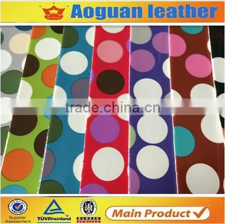 2015 Modle Style Dot Patent pu Leather Made in China Factory T5717
