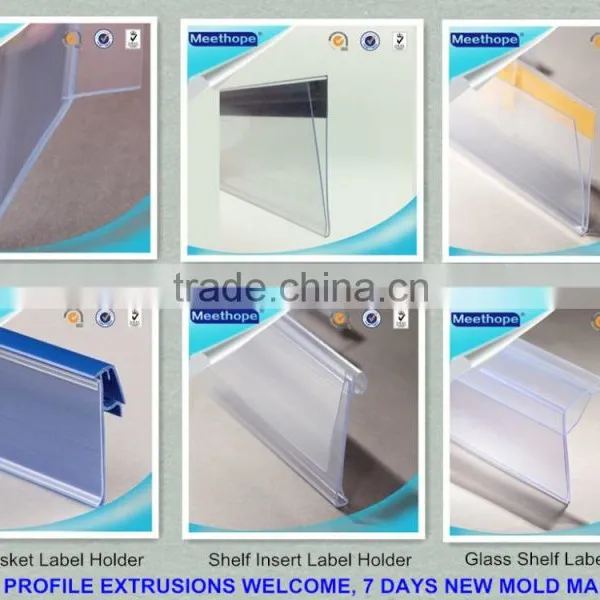 Supermarket Shelf Channel Plastic Extrusion Shelf Price Strips photo-5