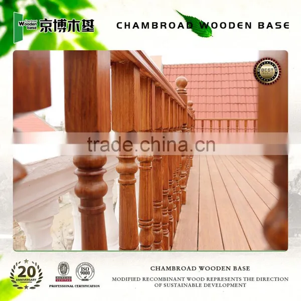 Cracking Prevention Outdoor Wooden Handrail