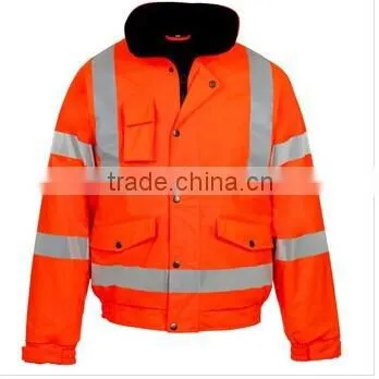EN20471 High Visibility Fluorescent Color Reflective Safety Jacket photo-3