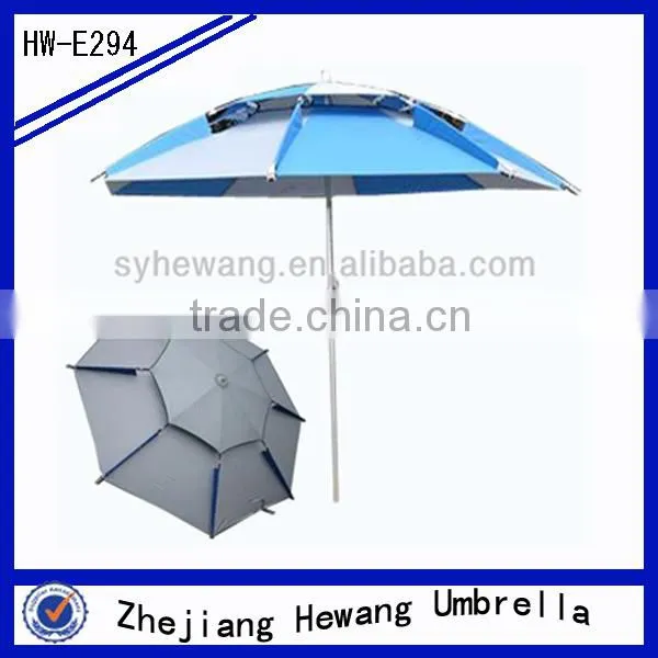 240cm Double Roof Promotion Fishing Umbrella With UV Protection and 360 Degree Tilt