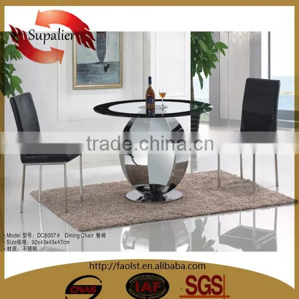 Hot Sale Round Glass Table and Chair Modern Design Glass Center Table