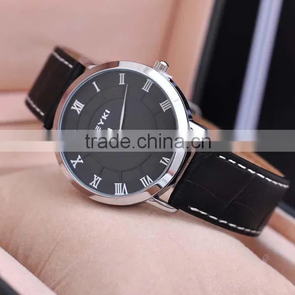 Genuine Leather Business Men Hand Watch Eyki Brand photo-2