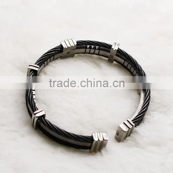 Fashion Stainless Steel Cuff Titanium Bracelet Bangles For Men Jewelry photo-4