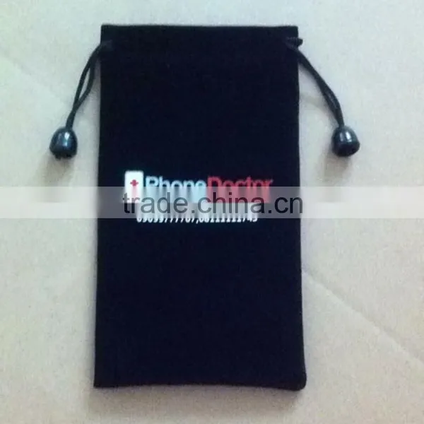 Oct New Jewelry Display Pouch With White Silk-screen Printing photo-2