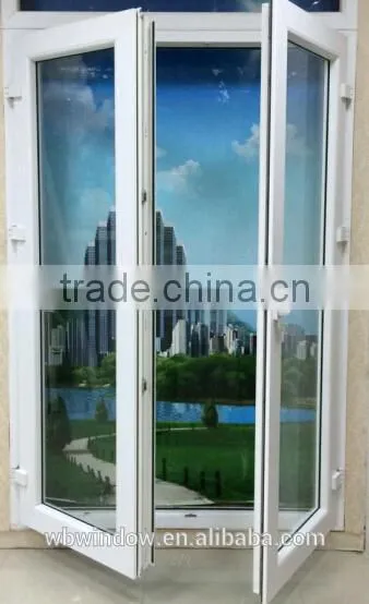 2016 Newest Style PVC/UPVC Cheap House Casement Doors With Forsted Glass for Sale photo-4
