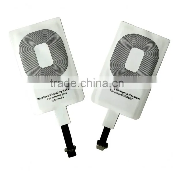 Qi Portable Charger Receiver for IPhone 5/5s/5c, Wireless Charger Receiver for IPhone 6/6s/lighting Usb