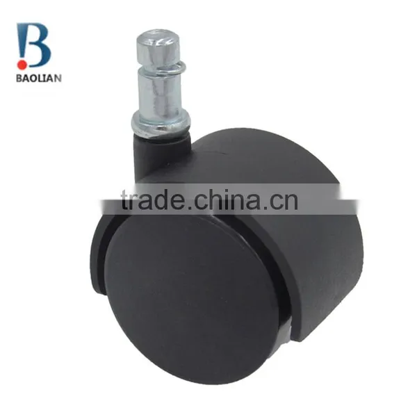 BIFMA Standard China BL 1"black Mini Duty Nylon Grip Ring Stem Appliance Caster Wheels photo-2