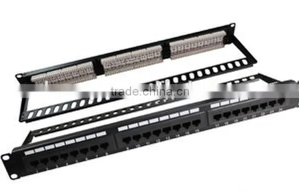 19" 1U 24-port STP Cat6a Blank Patch Panel,