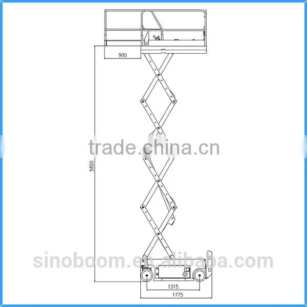 Energy Saving and Easy Maintenance Electric Scissor Lift for Rental photo-3