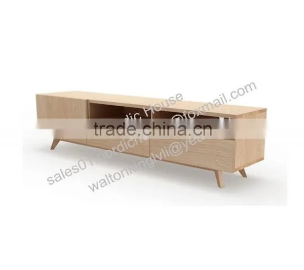 American Style Modern Living Room Furniture Wooden LCD TV Stand Design, With Showcase TV Stand Cabinet