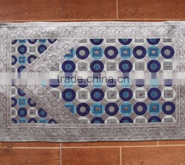 100%chenille Beautiful Woven High Quality Muslim Prayer Rug photo-3