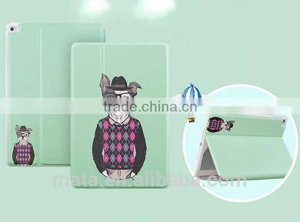 Fashionable Painting Cartoon TPU Leather Case For 360 Degree Rotate For Ipad photo-5