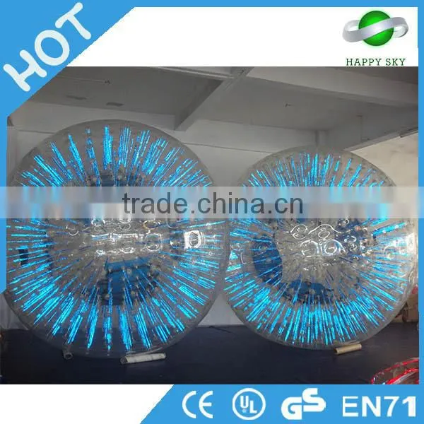 2016 HappySky 100% PTU/ PVC Inflatable LED Human Sized Hamster Ball, Zorb Ball, Human Hamster Ball for Sale Quality Choice photo-6