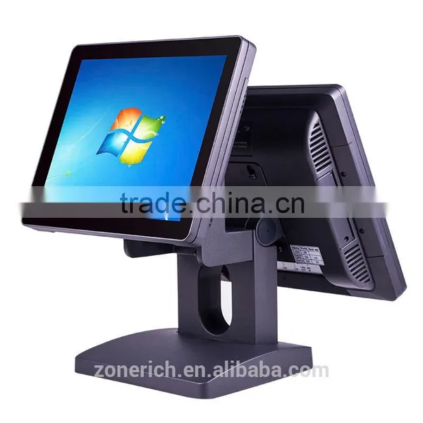 Cheap Dual Touch Screen Pos Terminal for Supermarket Cashier Machine ZQ-T9060D From Zonerich photo-2