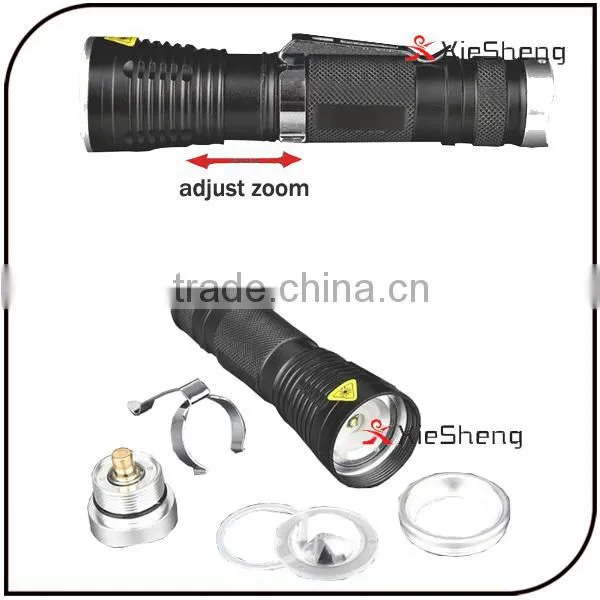 CREE XML T6 3.7v 18650 Battery IP65 Zoom Focus Pocket Rechargeable Hunting Torch photo-5